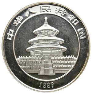reverse: CINA   10 Yuan argento Panda 1999  1 oz argento 999