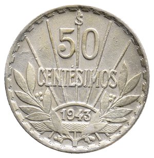 obverse: URUGUAY  50 Centesimos argento 1943