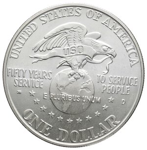 reverse: U.S.A.  1 Dollaro argento 50°Uso  1991