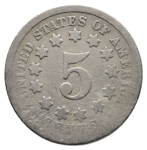 obverse: U.S.A.  5 cents 1866