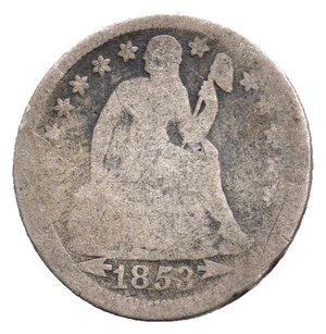 reverse: U.S.A.  1 dime argento 1853
