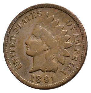obverse: U.S.A.  1 Cent Indiano 1891