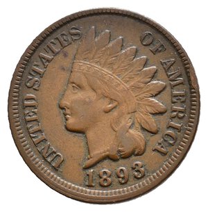 obverse: U.S.A.  1 Cent Indiano 1893
