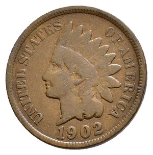obverse: U.S.A.  1 Cent Indiano 1902