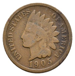 obverse: U.S.A.  1 Cent Indiano 1905