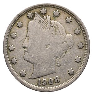 obverse: U.S.A.  5 Cents 1908