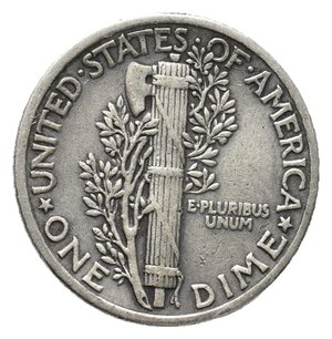 reverse: U.S.A.  1 dime Mercury argento 1940