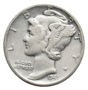 obverse: U.S.A.  1 dime Mercury argento 1941