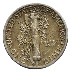 reverse: U.S.A.  1 dime Mercury argento 1936