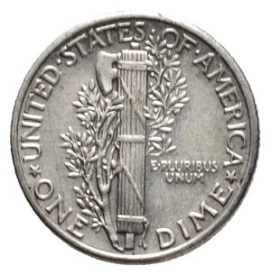 reverse: U.S.A.  1 dime Mercury argento 1943