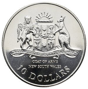 obverse: AUSTRALIA 10 Dollars argento South Wales 1987