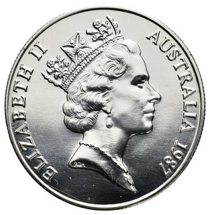 reverse: AUSTRALIA 10 Dollars argento South Wales 1987