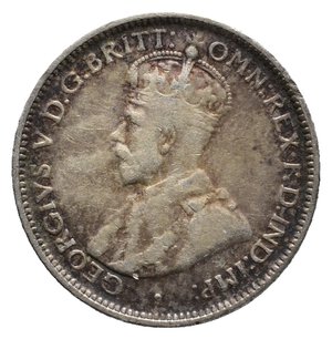 reverse: AUSTRALIA  - George V - 6 Pence argento 1925