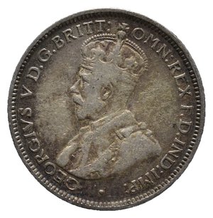 reverse: AUSTRALIA  - George V - 6 Pence argento 1926