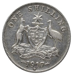 obverse: AUSTRALIA  - George V - Shilling argento 1917