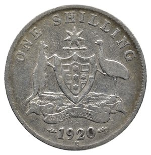 obverse: AUSTRALIA  - George V - Shilling argento 1920
