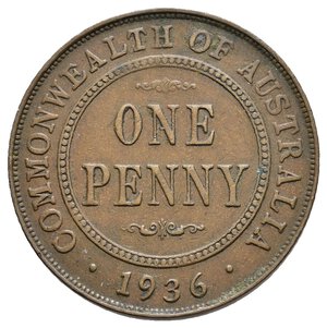 obverse: AUSTRALIA  - George V - penny 1936
