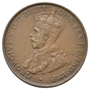 reverse: AUSTRALIA  - George V - penny 1936