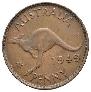 obverse: AUSTRALIA  - George VI - Penny 1949