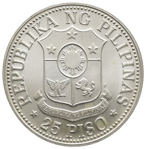reverse: FILIPPINE  25 Piso argento 1976