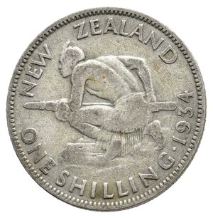 obverse: NEW ZEALAND - George V -  1 Shilling argento 1934