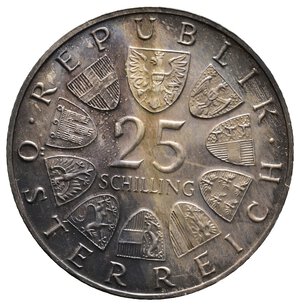 reverse: AUSTRIA  25 Schilling argento 1965