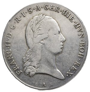 reverse: AUSTRIA NETHERLANDS - Francesco II -Kronenthaler argento 1894 A