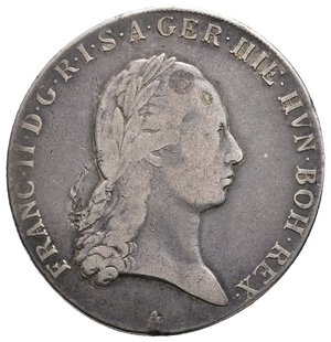 reverse: AUSTRIA NETHERLANDS - Francesco II -Kronenthaler argento 1895 A
