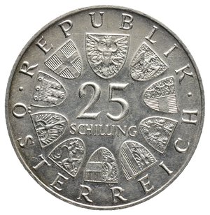 reverse: AUSTRIA  25 Schilling argento 1967 Maria Theresia