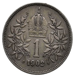 obverse: AUSTRIA  - Franz Joseph -1 Corona  argento  1902