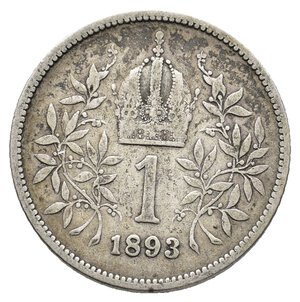 obverse: AUSTRIA  - Franz Joseph -1 Corona  argento  1893