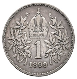 obverse: AUSTRIA  - Franz Joseph -1 Corona  argento  1899