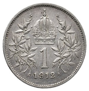 obverse: AUSTRIA  - Franz Joseph -1 Corona  argento  1912