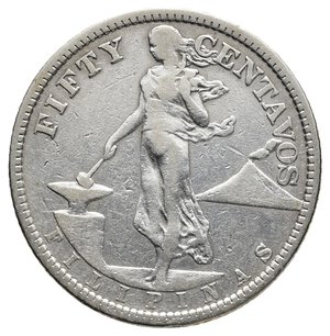 obverse: FILIPPINE  50 Centavos argento 1921