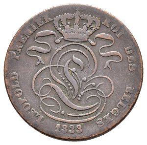 reverse: BELGIO - Leopold I - 5 Centimes 1833