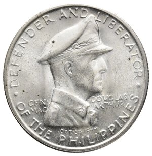 obverse: FILIPPINE  1 Peso argento 1947