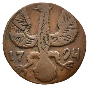 reverse: GERMANIA - AACHEN - 12 Heller 1794