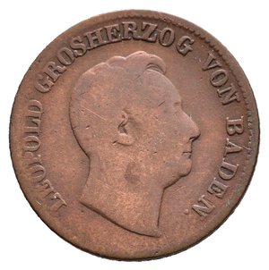 reverse: GERMANIA - BADEN - 1 Kreuzer 1852
