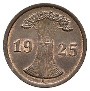 reverse: GERMANIA - 2 Reichpfennig 1925 A qFdc