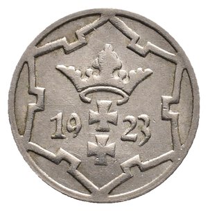 reverse: GERMANIA - DANZICA - 5 Pfennige 1923