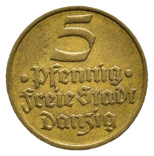 obverse: GERMANIA - DANZICA - 5 Pfennige 1932
