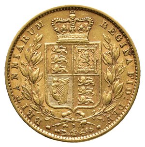 obverse: GRAN BRETAGNA - Victoria queen - Sterlina oro 1863