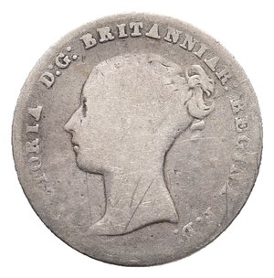 reverse: GRAN BRETAGNA - Victoria queen - 4 Pence argento 1854