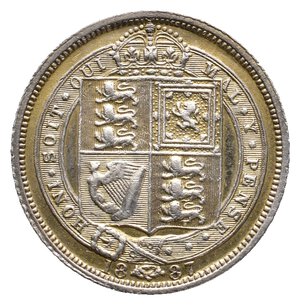 obverse: GRAN BRETAGNA - Victoria queen - 6 Pence argento 1887