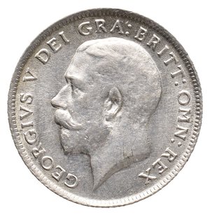 reverse: GRAN BRETAGNA - George V - 6 Pence argento 1918 ECCELSA