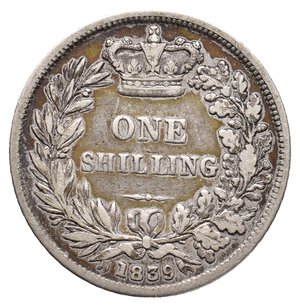 obverse: GRAN BRETAGNA - Victoria queen - Shilling argento 1839