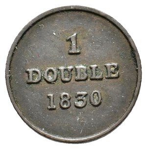 obverse: GUERNSEY 1 Double 1830