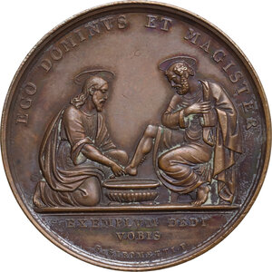 reverse: Pio IX  (1846-1878), Giovanni Mastai Ferretti.. Medaglia A. VIII per la Lavanda