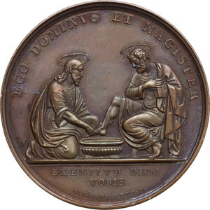 reverse: Pio IX  (1846-1878), Giovanni Mastai Ferretti.. Medaglia A. X per la Lavanda