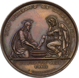 reverse: Pio IX  (1846-1878), Giovanni Mastai Ferretti.. Medaglia A. XII per la Lavanda